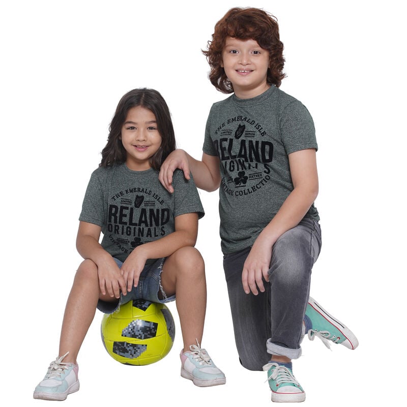 Ireland Originals Kids T Shirt- Green Grindle