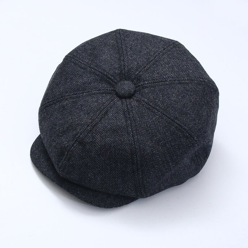 Tweed Hat Urban Grey Herringbone