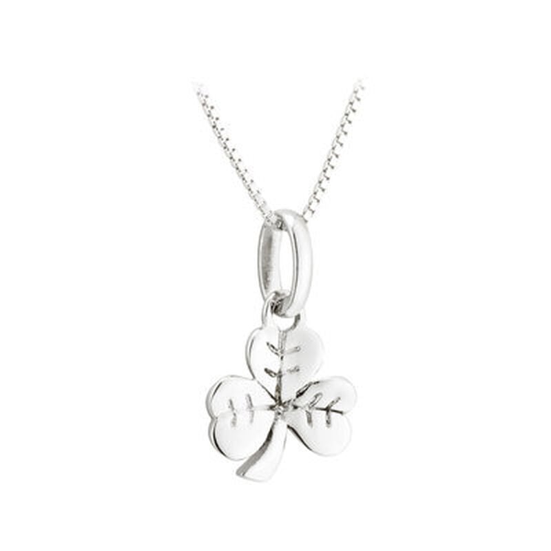 Hallmarked Sterling Silver Shamrock Pendant