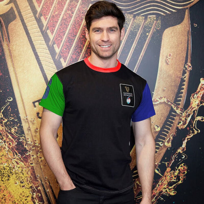 Guinness Six Nations Black Colour Block T-shirt