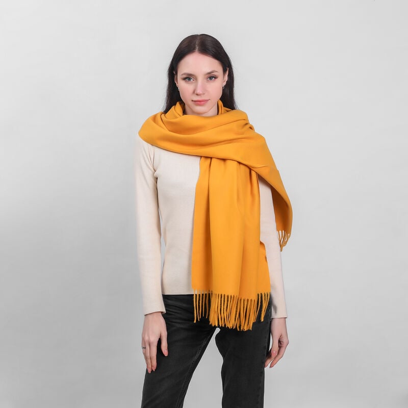 Celtic Ore Supersoft Herringbone Yellow Scarf