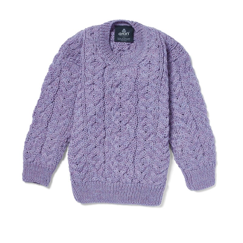 Aran Woollen Mills Children&rsquo;s Trellis Crew Neck Sweater