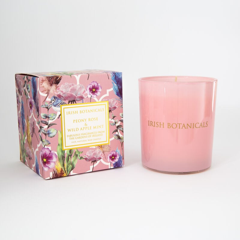 Irish Botanicals Peony Rose & Wild Apple Mint Candle