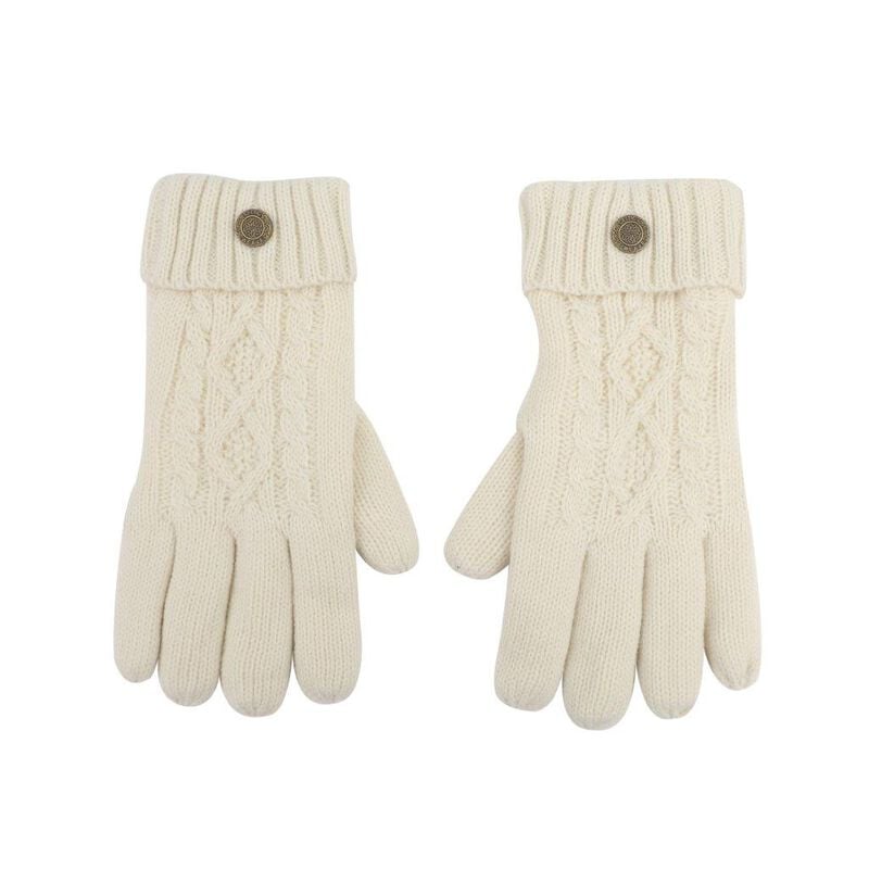 Celtic Weave Men's Cream Gloves
