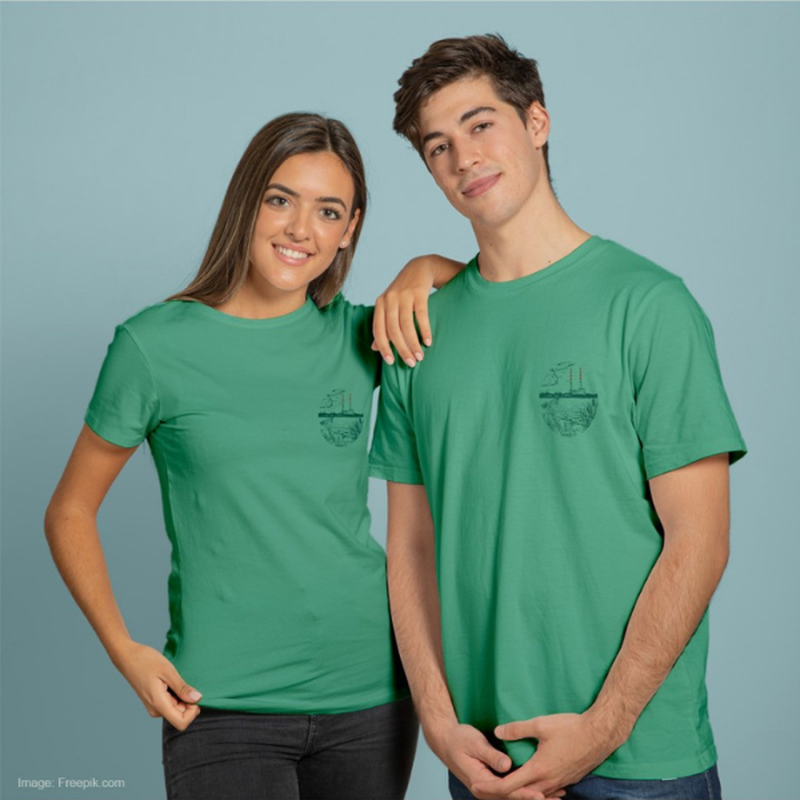 Green Island Unisex Emerald Poolbeg Green T-shirt