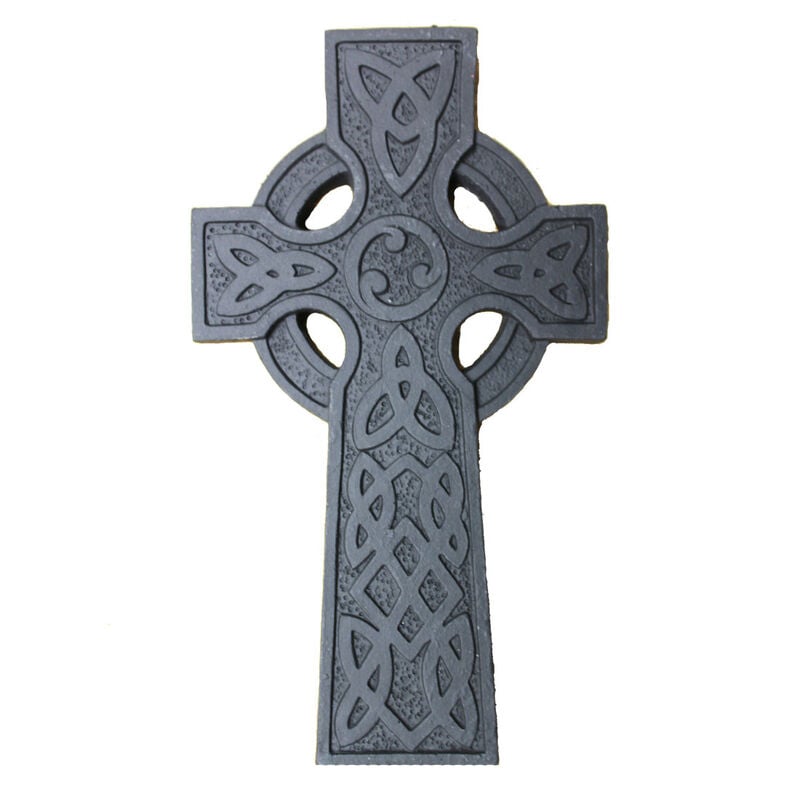 5&rdquo; Wall Hanging Turf Decoration Celtic Cross With Trinity Knot Design