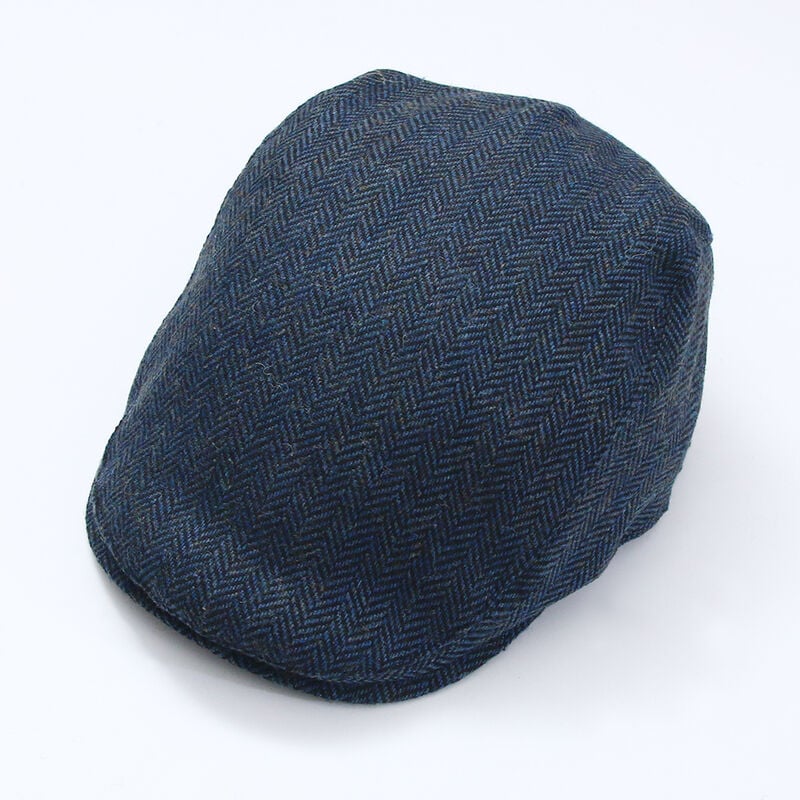 Tweed Newsboy Cap and Wool Scarf Grey