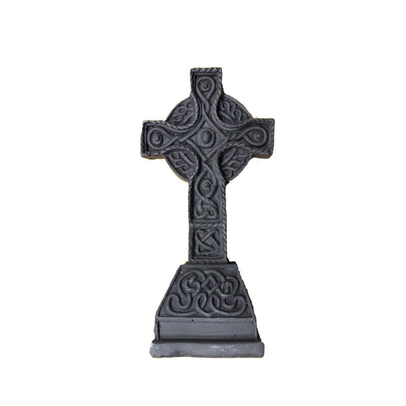 5&rdquo; Standing Turf Decoration Celtic Cross With Trinity Knot Design