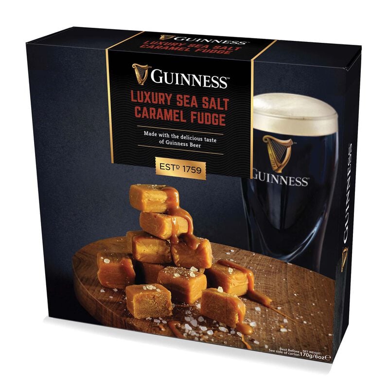 Guinness Luxury Sea Salt Caramel Fudge Box 170G