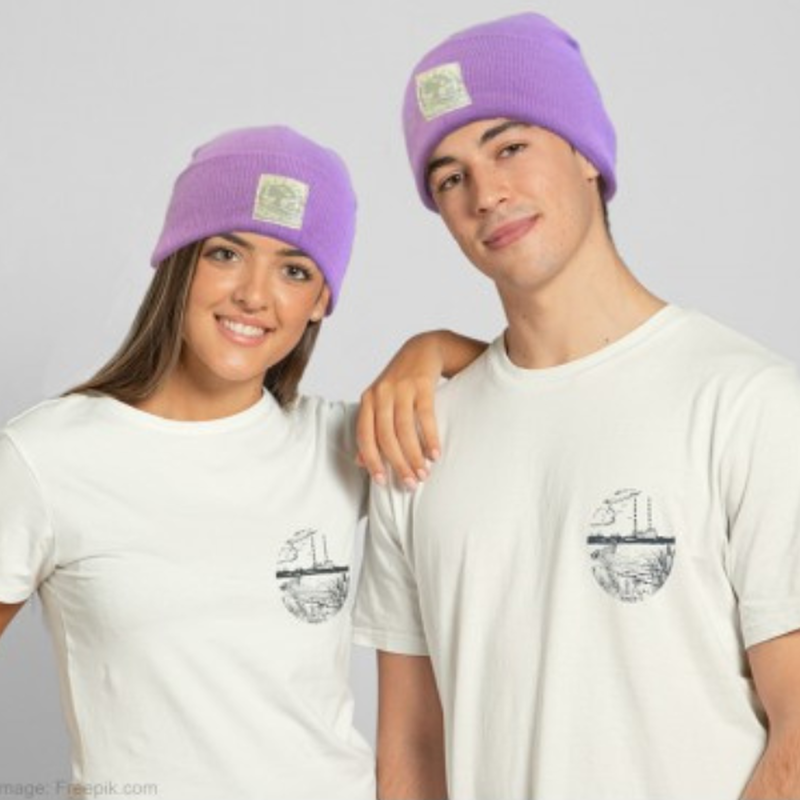 Green Island Lilac Unisex Knit Hat