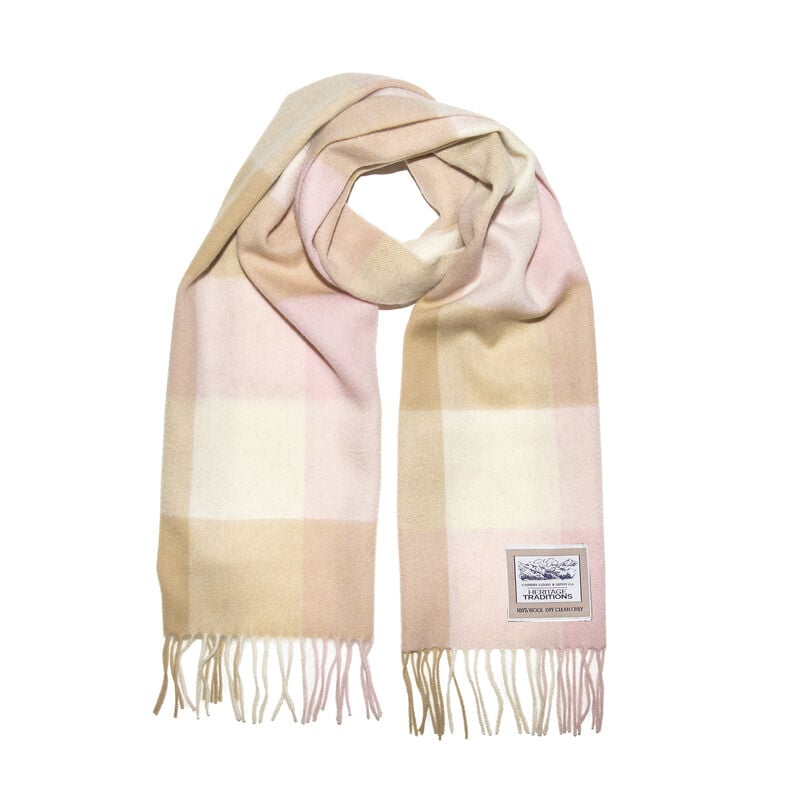 Heritage Traditions Brushed Woollen Scarf &ndash; Colour Lilac