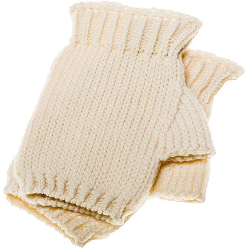 Aran Woollen Fingerless Mittens
