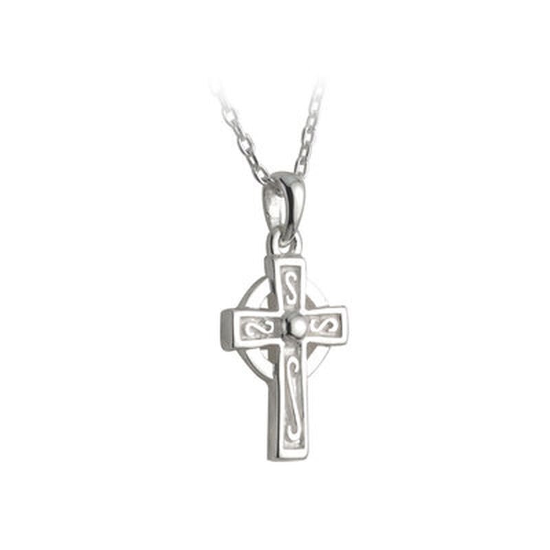 Hallmarked Sterling Silver Kid's Celtic Cross Pendant