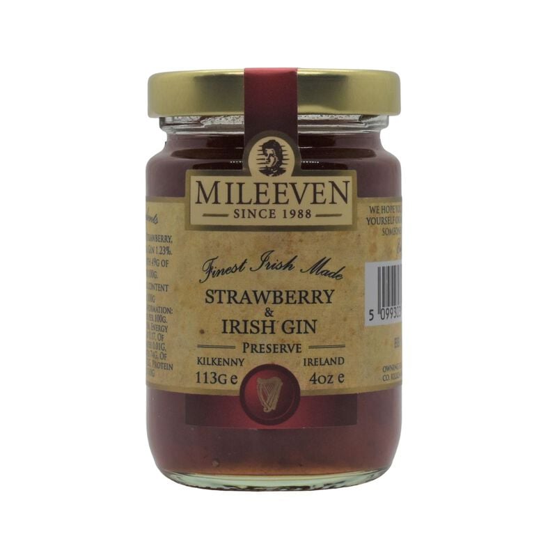 Mileeven Strawberry & Irish Gin Preserve 113g