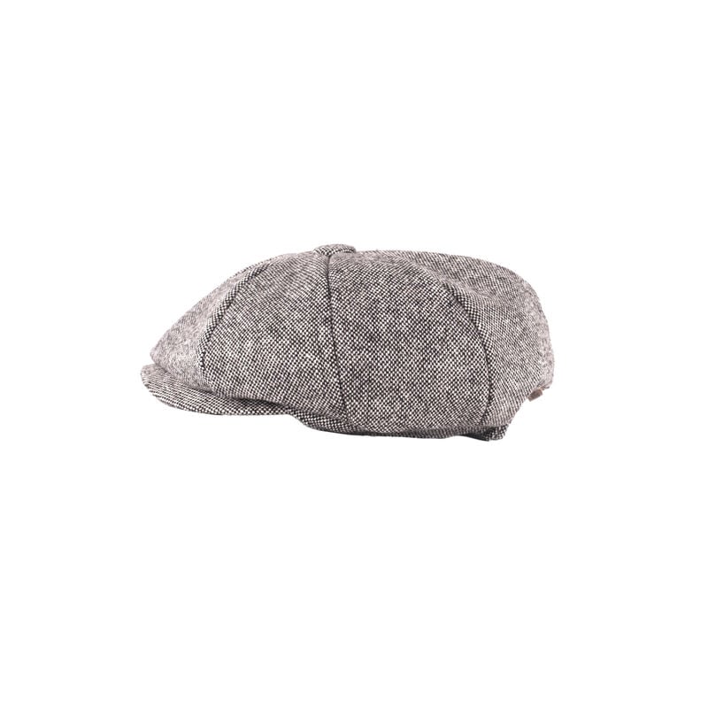 Kids Heritage Traditions Tweed Herringbone Newsboy Cap, Salt and Pepper