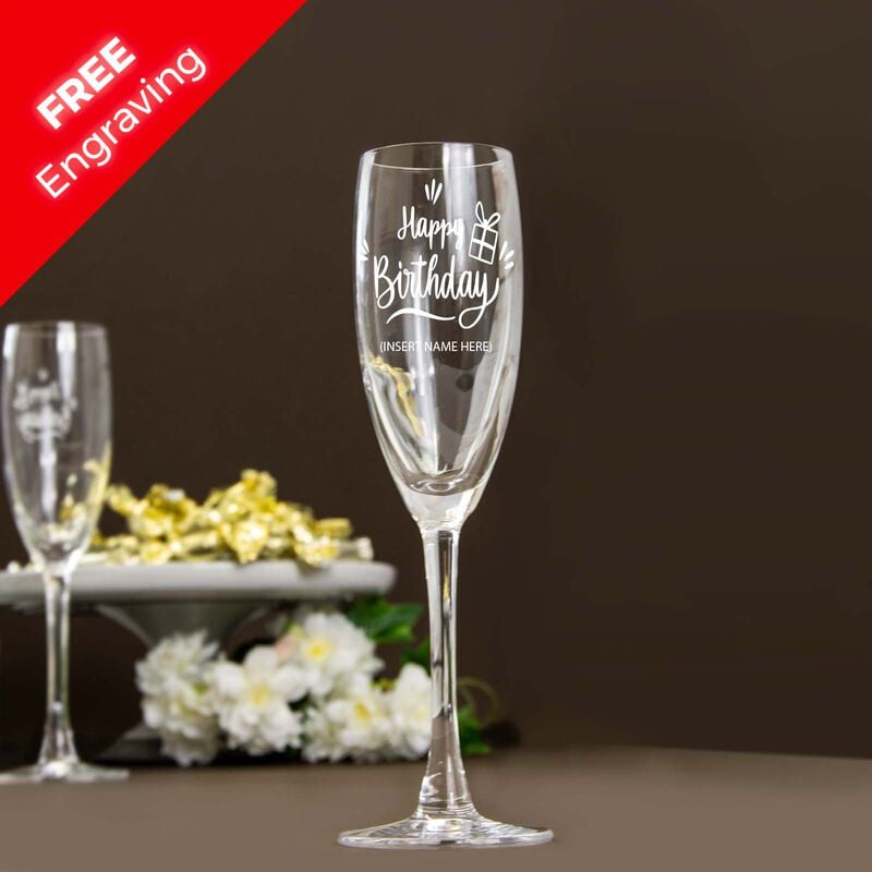 Personalised Wine Glass With Engraving and Gift Box