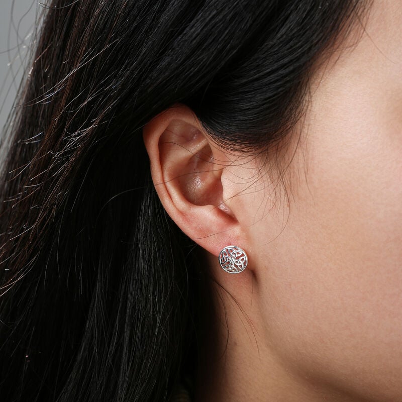 Gr&aacute; Collection Trinity Knot Pendant Sterling Silver