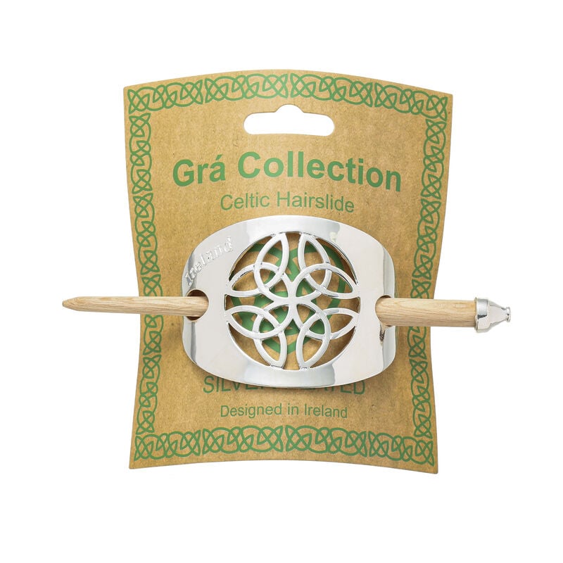 Gr&aacute; Collection Four Trinity Knot Celtic Hairslide