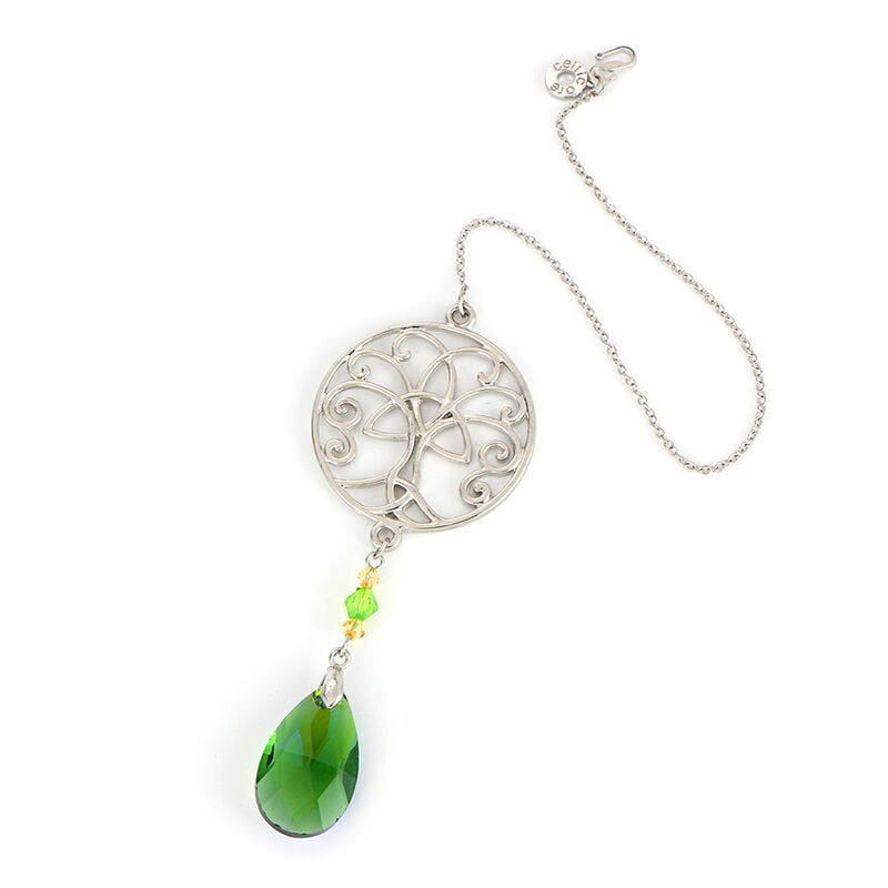 Celtic Ore Irish Suncatcher With Tree of Life Detail