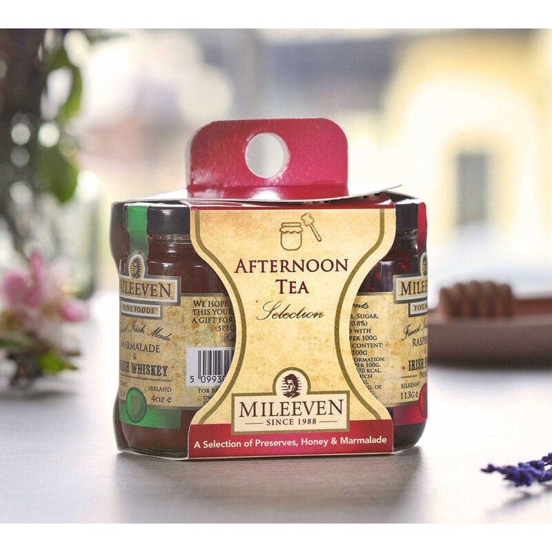 Mileeven Irish Afternoon Tea Selection of Preserves, Honey & Marmalade, 3 Pack