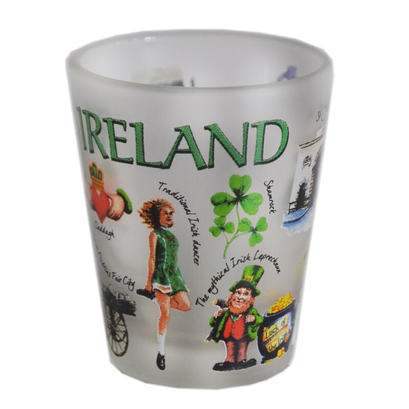 Loose Shot Glass With Popular Irish Icons Image