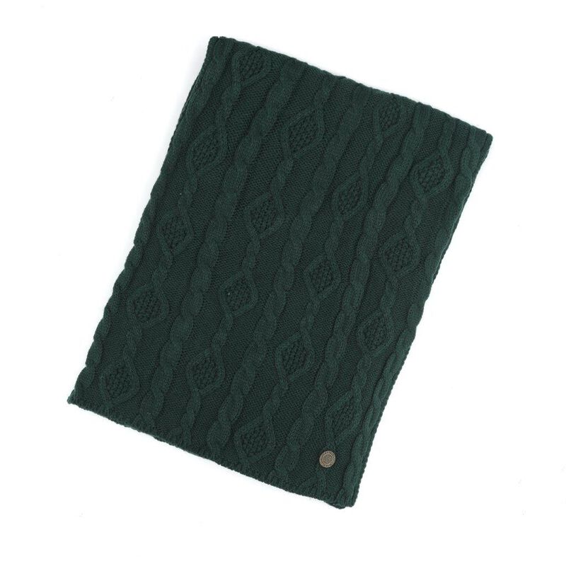 Celtic Weave Scarf Green