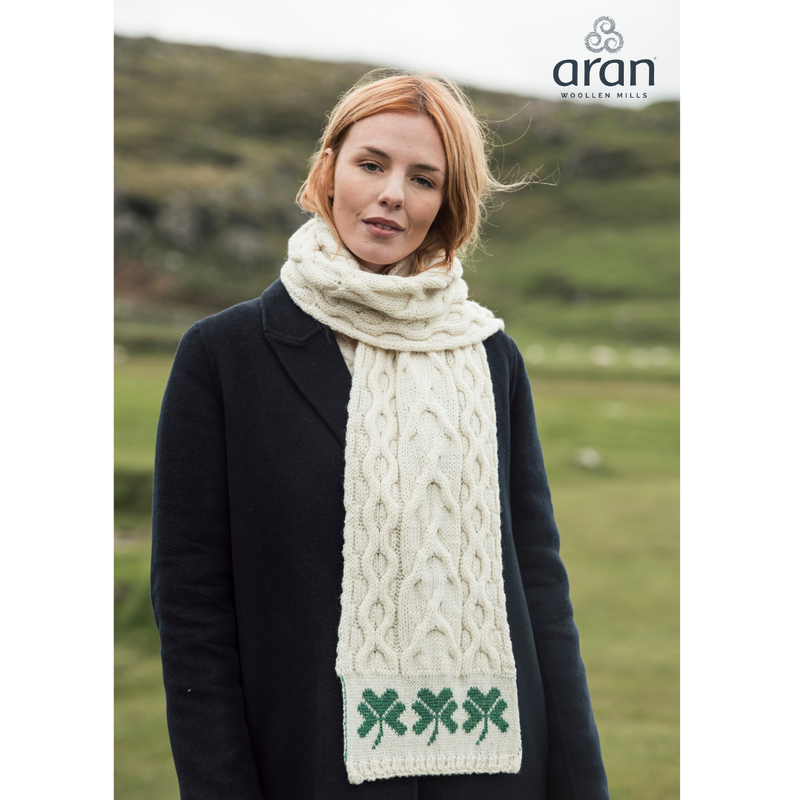 Aran Woollen Mills Shamrock Scarf