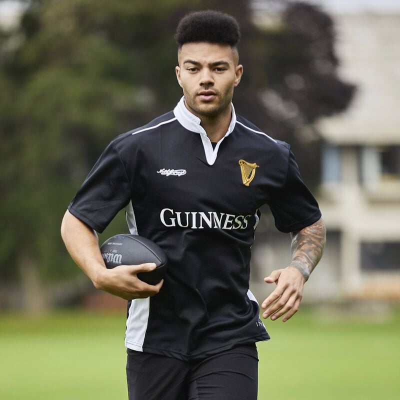 Black And White Guinness Performance Short Sleeve Top