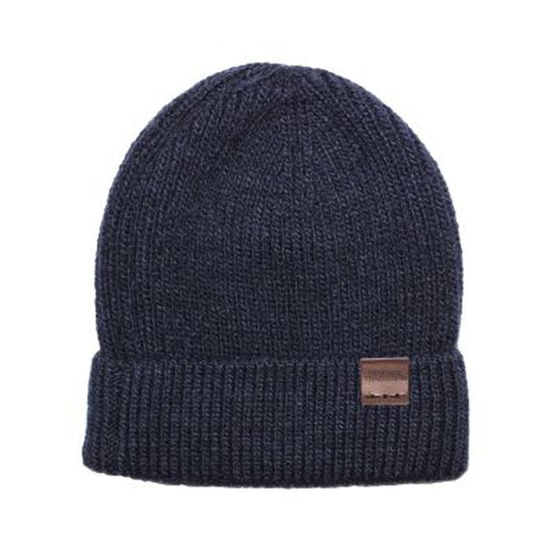 Heritage Traditions Fisherman Rib Beanie Hat Navy Colour