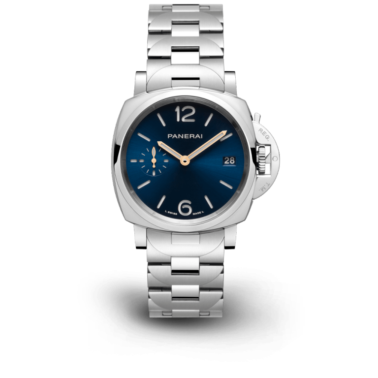 Luminor Due Blue Polished steel 38mm