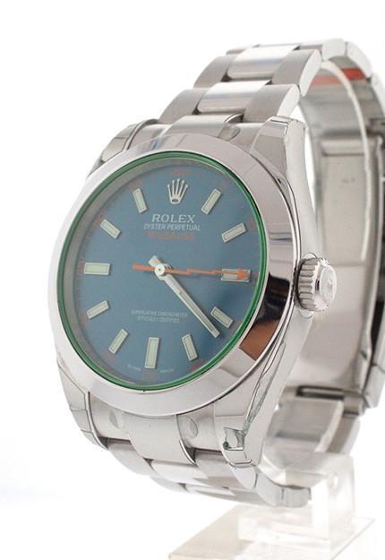 Rolex Oyster Perpetual  Milgauss Blue Dial Stainless Steel Men's Watch 116400GV