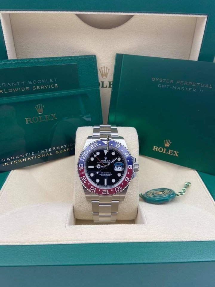 Rolex GMT-Master II Pepsi Oyster Bracelet 126710BLRO 2021 Unworn