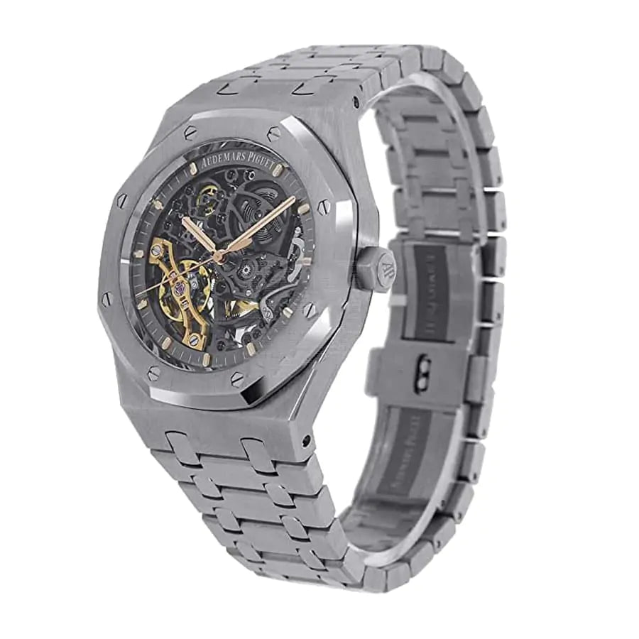 Audemars Piguet Royal Oak Automatic Grey Dial 41MM Openworked Men's Watch