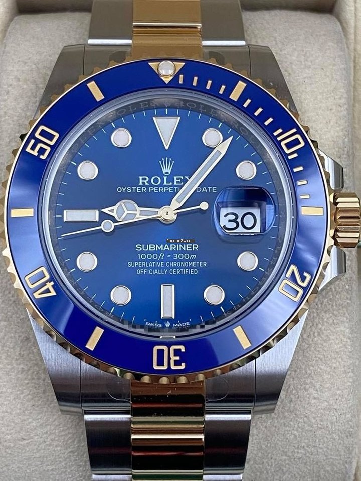 Rolex Submariner Date 41mm Blue Dial Two Tone 126613LB 2021