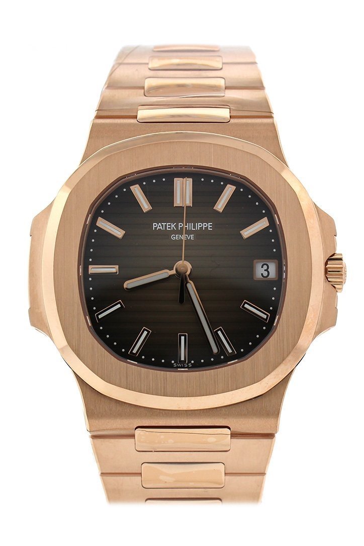 Patek Philippe Nautilus Brown Dial 18K Rose Gold Automatic Men's Watch 5711/1R-001
