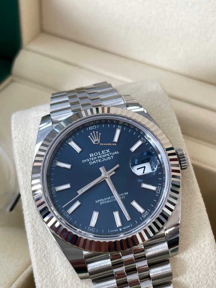Rolex Datejust 41mm 126334 Blue Index Jubilee 2021