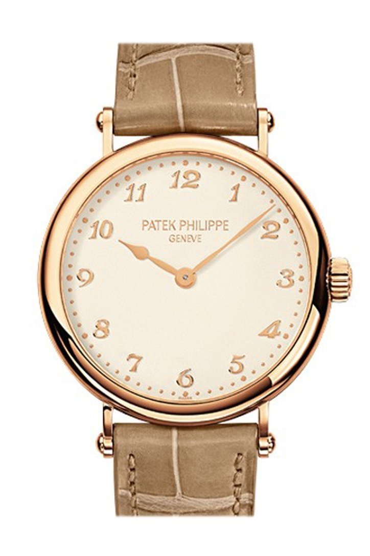 PATEK PHILIPPE Calatrava Cream Dial 18kt Rose Gold Automatic 34mm Ladies Watch 7200R-001