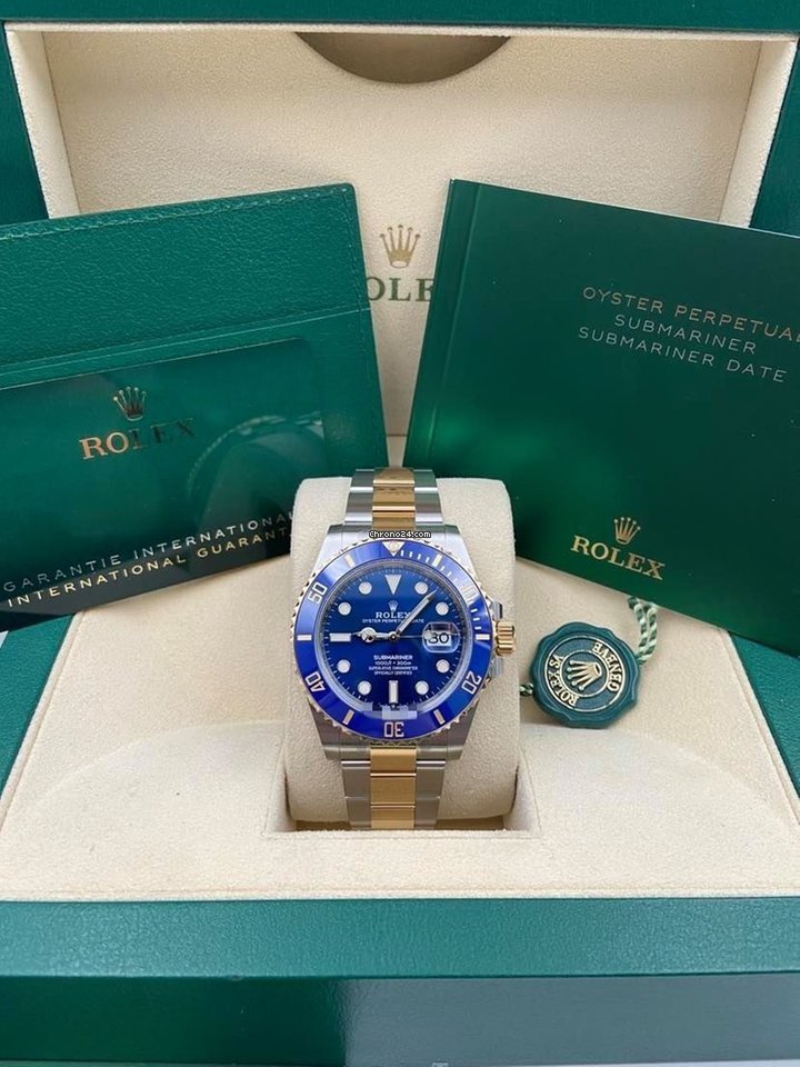 Rolex Submariner Date 41mm Blue Dial Two Tone 126613LB 2021
