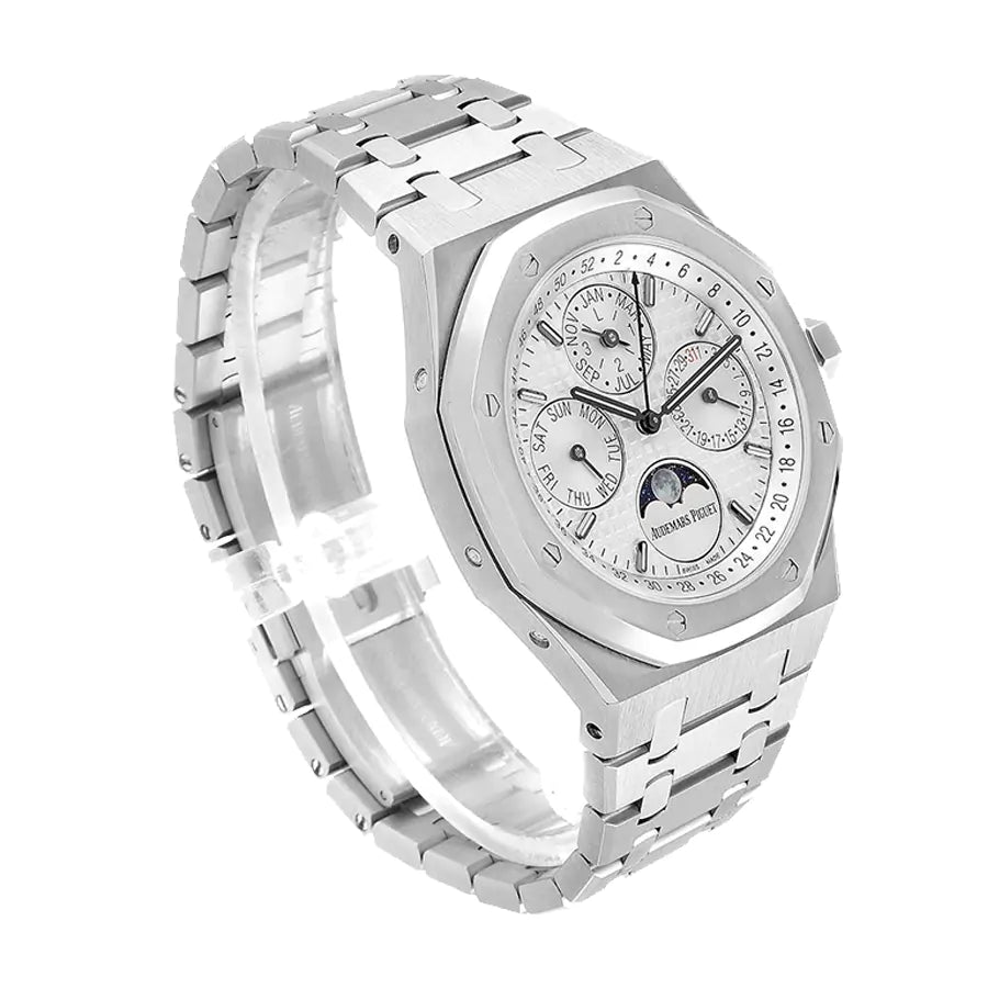 Audemars Piguet Royal Oak 41mm Silver-Toned Dial Stainless Steel Men's Watch