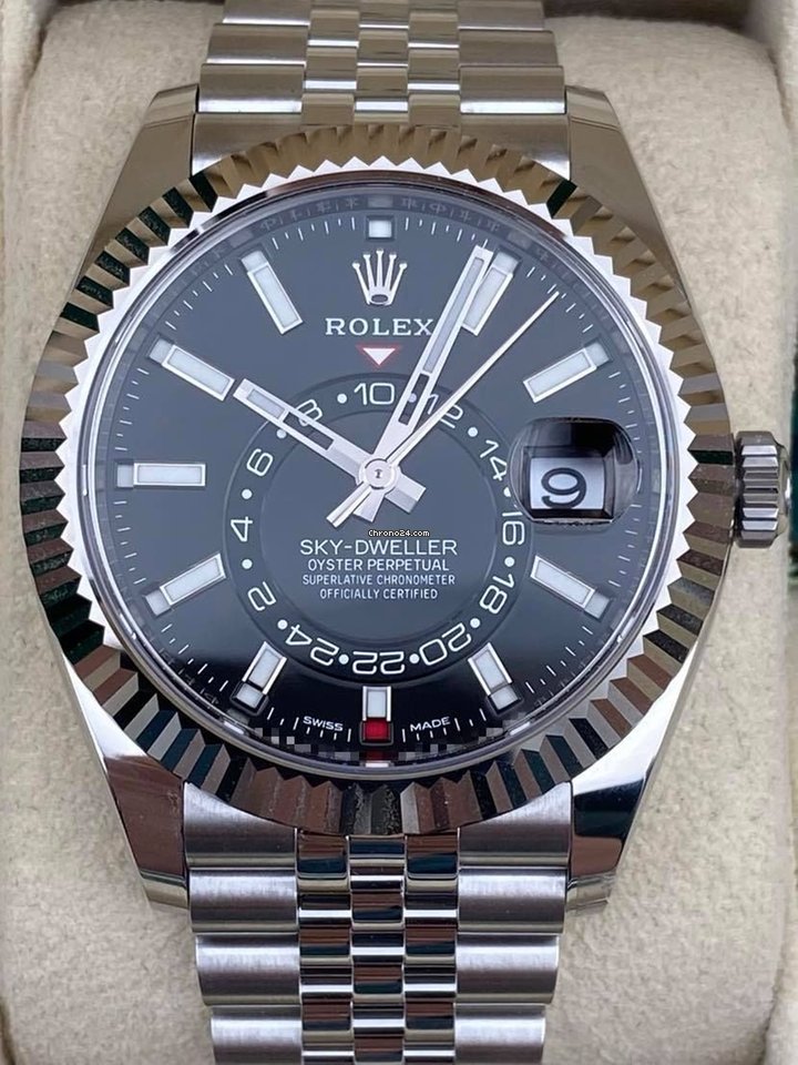 Rolex Sky-Dweller Black Jubilee Bracelet 326934 2021 Unworn