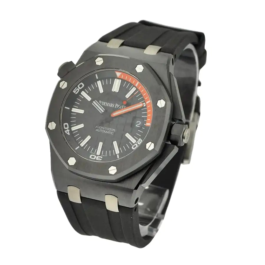Audemars Piguet Royal Oak Offshore Diver Black 42MM Watch 15707CE