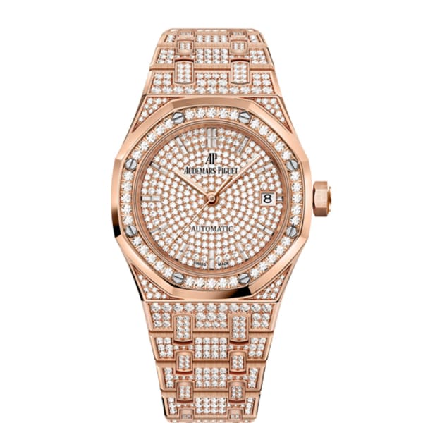 Audemars Piguet Royal Oak Selfwinding, 37mm, Rose gold Diamond-set, 15452OR.ZZ.1258OR.02