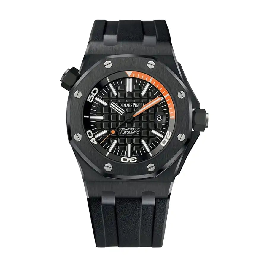 Audemars Piguet Royal Oak Offshore Diver Black 42MM Watch 15707CE