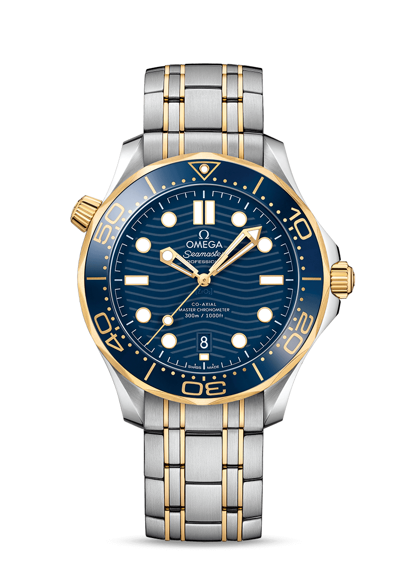 Seamaster Diver Blue yellow gold 42mm