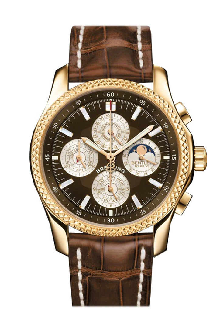 Breitling Bentley RG Perpetual 42mm Chrono Brown Croc H2936312 Q539