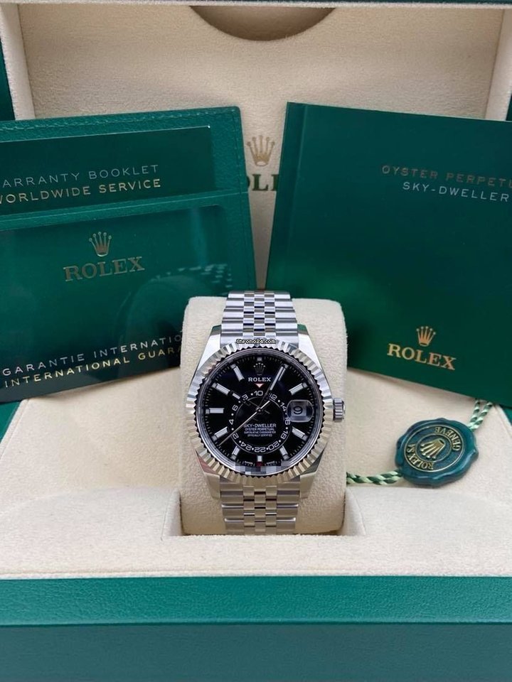 Rolex Sky-Dweller Black Jubilee Bracelet 326934 2021 Unworn