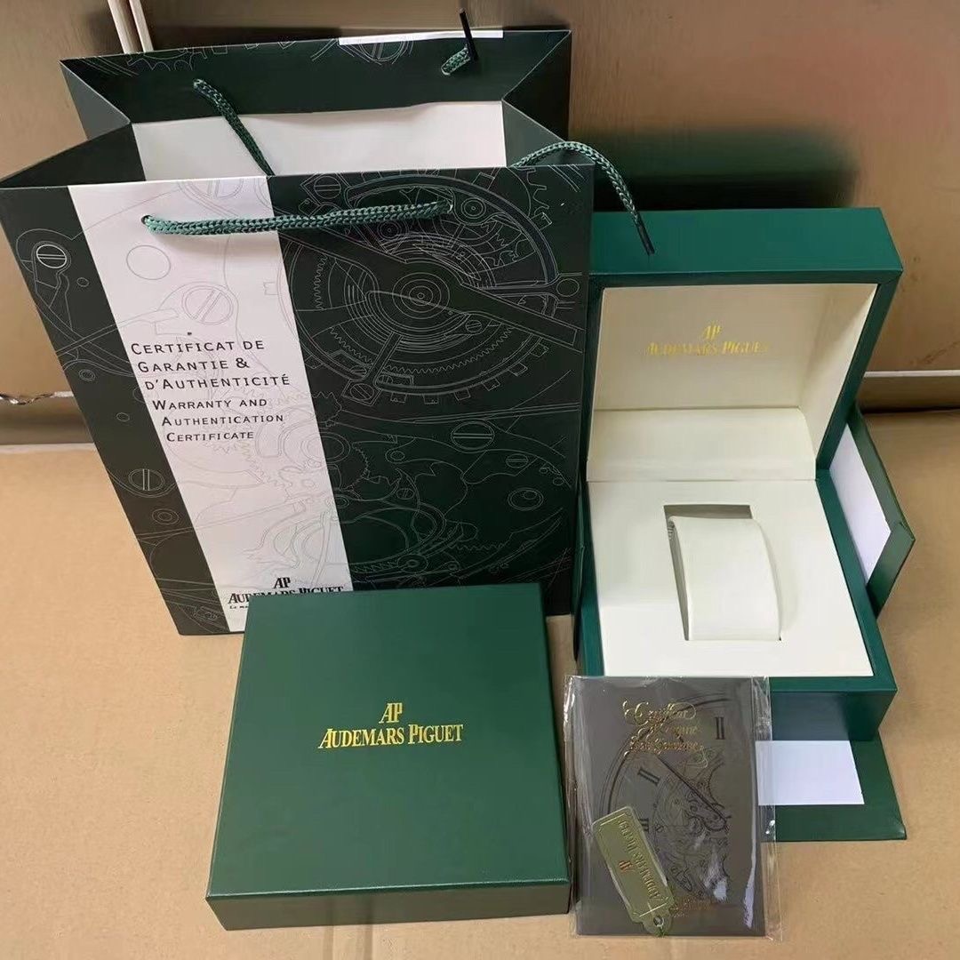 Original authentic Audemars Piguet box Gift Case Booklet Card Tag