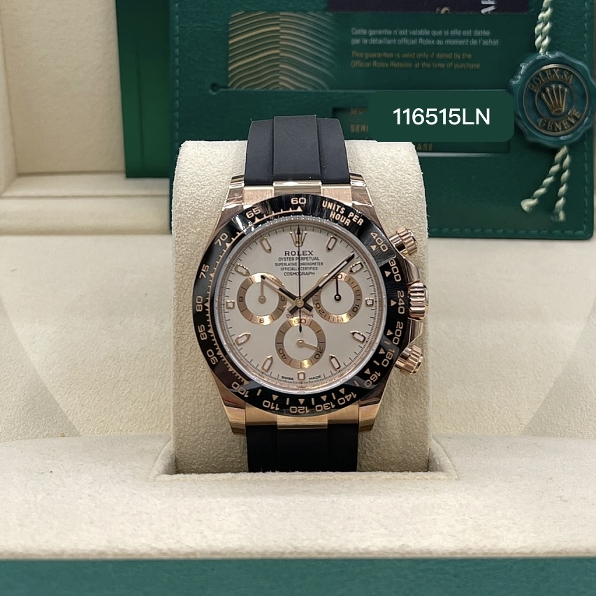 Rolex Daytona Rose Gold Replica White Dial
