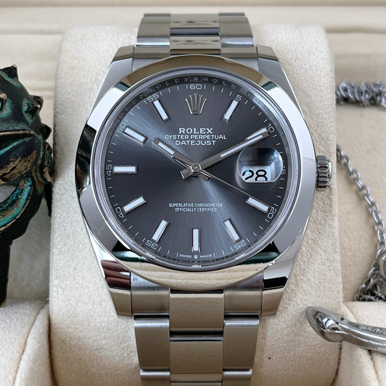 Datejust 41 Dark Rhodium Dial Automatic Men's Watch 126300