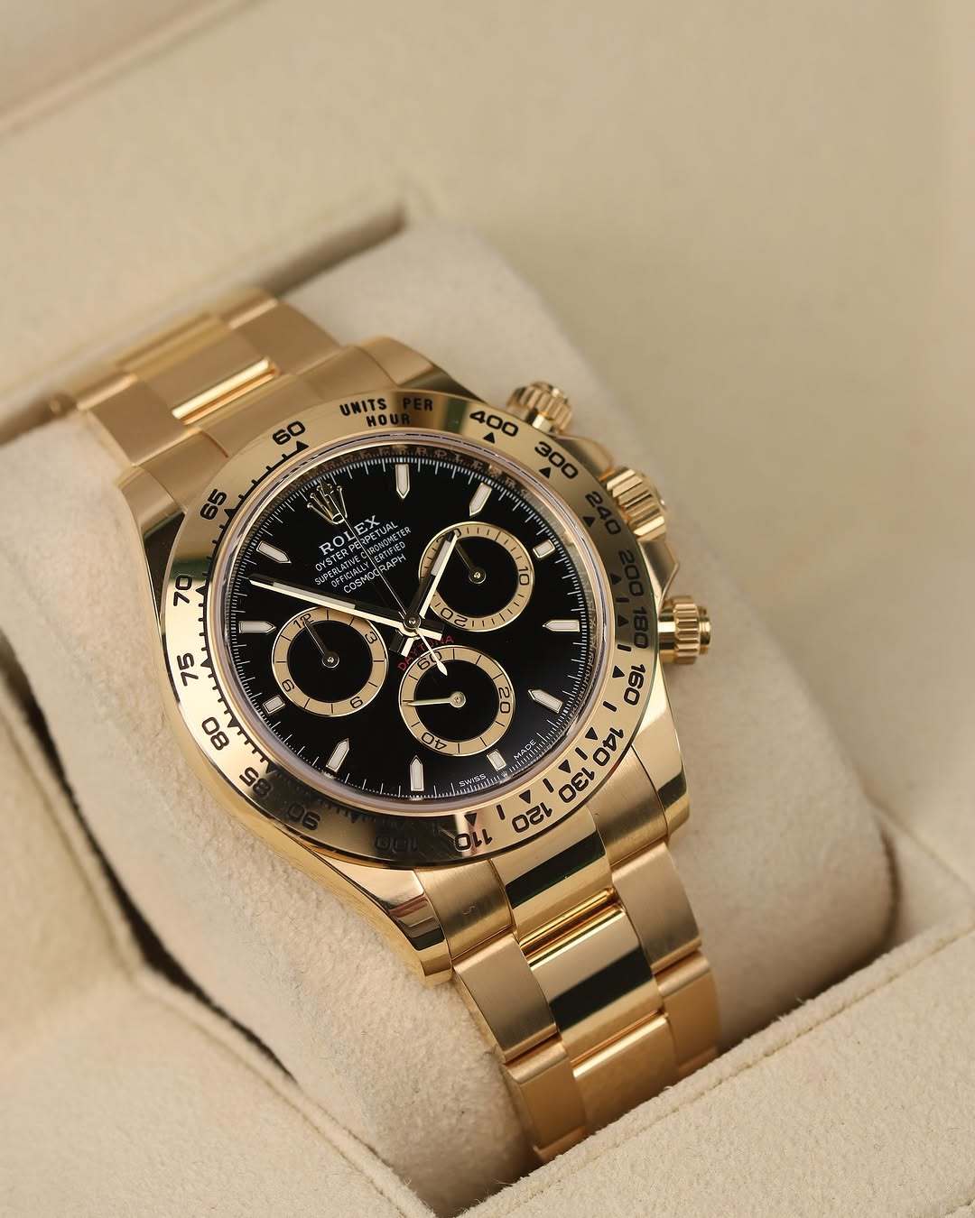 Rolex Daytona Yellow Gold Black Dial 126508